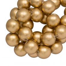 holzperlen gold metallic perlen groß 16 mm 
