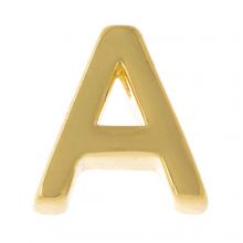 Buchstabenperle aus Metall A (8.5 x 7.5 mm) Gold (1 Stück)
