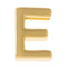 Buchstabenperle aus Metall E (8.5 x 7.5 mm) Gold (1 Stück)