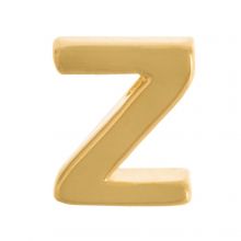Buchstabenperle aus Metall Z (8.5 x 7.5 mm) Gold (1 Stück)
