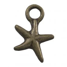 Charm Seestern (17.5 x 12 x 2 mm) Bronze (25 Stück)
