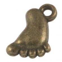 Charm Fuß (13 x 9 mm) Bronze (25 Stück)