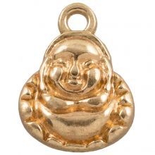 Charm Buddha (14 x 10 mm) Gold (25 Stück)