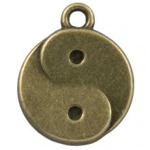 Charm Ying Yang (17 x 13 mm) Bronze (25 Stück)