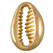 Charm Kauri Muschel (11 x 9 mm) Gold (10 Stück)