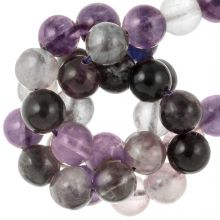 Fluorit Perlen (8 mm) 48 Stück