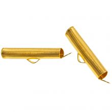 Schiebe-Endkappen (Innenmaß 3 mm / 21 mm) Gold (10 Stück)