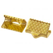 Bandklemme (7.5 x 10 mm) Gold (25 Stück)