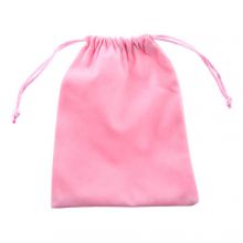 Samtsäckchen (15 x 12 cm) Candy Pink (5 Stück)