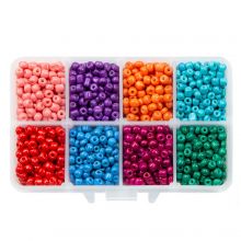 Perlen Set XL - Rocailles (4 mm / 225 Gramm) Mix Color