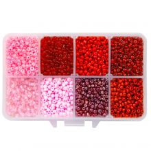 Perlen Set XL - Rocailles (3 mm / 4000 Stück) Mix Color