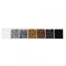 Perlen Set - Rocailles (2 mm) Mix Color 