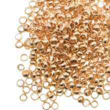 Quetschperlen (Innenmass 0.5 mm) Gold (100 Stück)