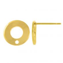 Edelstahl Ohrstecker (10.5 x 1 mm) Gold (4 Stück)