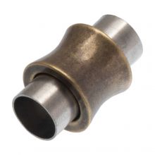Edelstahl Magnetverschluss (Innenmaß 6 mm) Bronze (1 Stück)