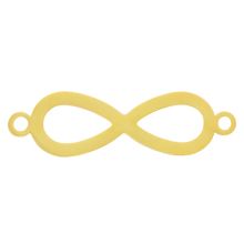 Edelstahl Charm Infinity (27 x 7.5 x 1.5 mm) Gold (1 Stück)