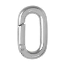 Karabiner Oval (18.5 x 10 x 3 mm) Altsilber (1 Stück)