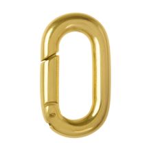 Karabiner Oval (18.5 x 10 x 3 mm) Gold (1 Stück)