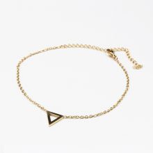 Armband mit Dreieck (18 cm) Gold (1 Stück)