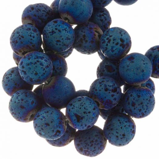 Schwarze Lava Komboloi Perlen - Griechische Anti-Stress Sorgenperlen