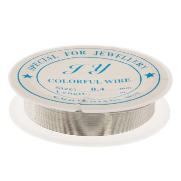 Eisen Basteldraht (0.4 mm) Silver (12 Meter)