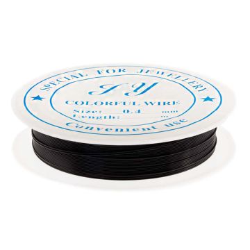 Eisen Basteldraht (0.4 mm) Black (12 Meter)