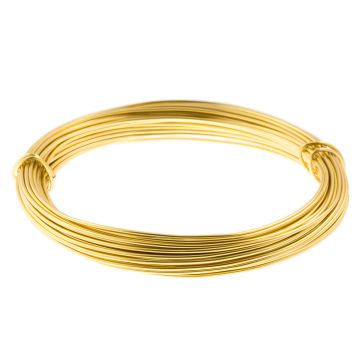 Aluminiumdraht (1 mm) Gold (10 Meter) 
