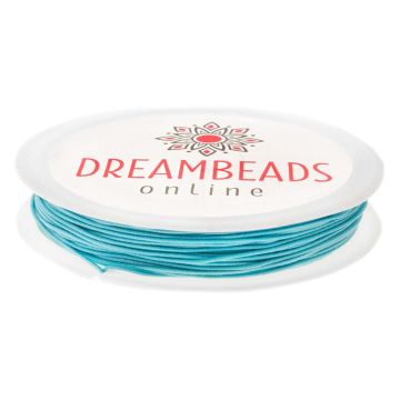 Elastische Kordel (1 mm) Aqua Blue (10 Meter)