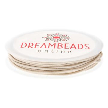 Elastische Kordel (1.5 mm) Ecru (5 Meter)