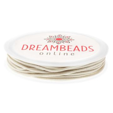 Elastische Kordel (1 mm) Beige (10 Meter)