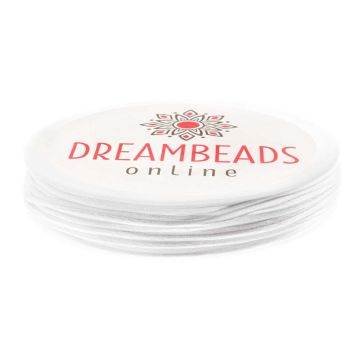 Satinkordel (1 mm) White (15 Meter)