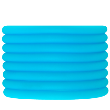 Gummiband hohl (5 mm) Sky Blue (2 Meter)