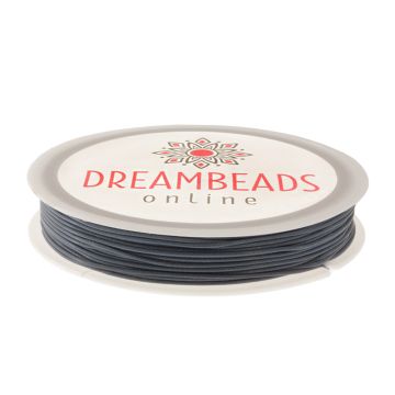 Wachsschnur Polyester (0.5 mm) Steel Grey (20 Meter)