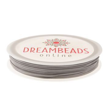 Wachsschnur Polyester (0.5 mm) Ghost Grey (20 Meter)