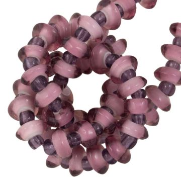 Glasperlen (6 x 3 mm) Wistful Mauve (125 Stück)