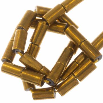 Galvanisierte Glasperlen (5 x 2.5 mm) Gold (75 Stück)