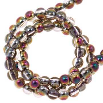 Galvanisierte Glasperlen (2 mm) Vitrail (170 Stück)