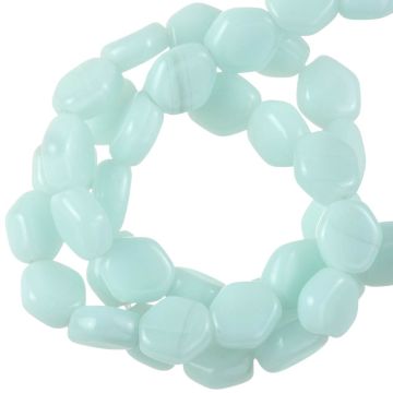 Glasperlen Hexagon (6 x 5 x 2.5 mm) Peppermint (37 Stück)