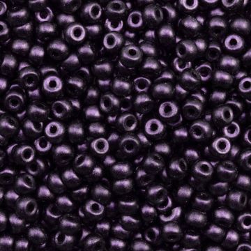 DQ Rocailles Matt (4 mm) Dark Purple (15 Gramm)