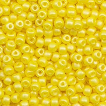 DQ Rocailles (4 mm) Lemon Zest Pearlshine Mat (15 Gramm)