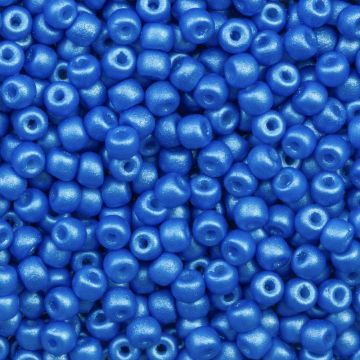 DQ Rocailles (4 mm) Classic Blue Pearlshine Mat (15 Gramm)