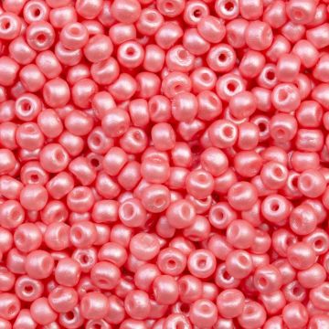 DQ Rocailles Matt (4 mm) Sugar Coral Pearlshine (15 Gramm)