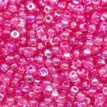 DQ Rocailles (3 mm) Candy Pink AB (25 Gramm)