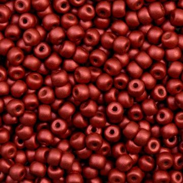 DQ Rocailles (3 mm) Metallic Red (15 Gramm)