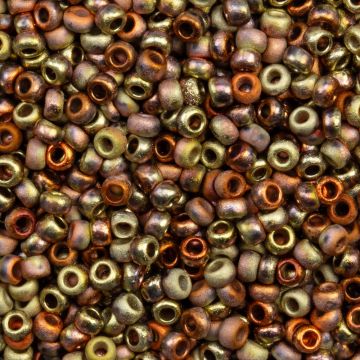 DQ Rocailles (2 mm) Crystal Etched California Gold Rush (10 Gramm)