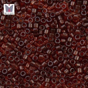 Miyuki Delica Perlen (11/0) Transparent Dark Cranberry (2.8 Gramm)