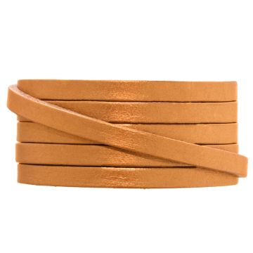 Lederband Breit (5 x 2 mm) Dusty Brown (1 Meter)