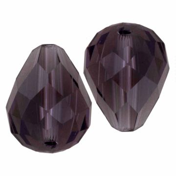 Facettperlen Tropfen (8 x 10 mm) Grape Royale (10 Stück)