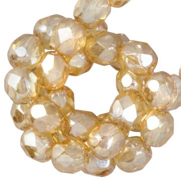 DQ Feuerpolierte Facettperlen (Crystal Celsian) 6 mm (25 Stück)