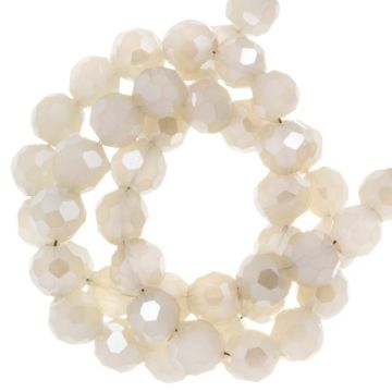Galvanisierte Facettperlen (4 mm) Sand Pearl Luster Plated (100 Stück)